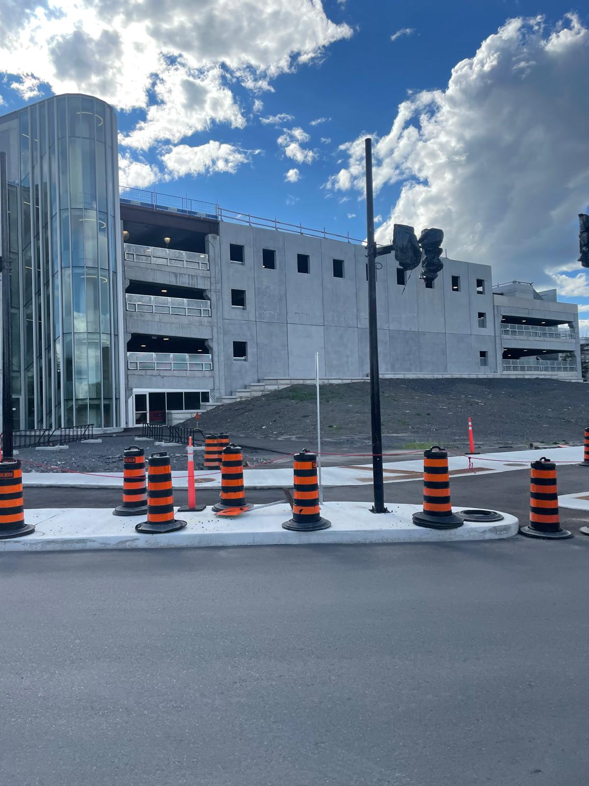Dows Lake Pavilion parking structure — main entrance